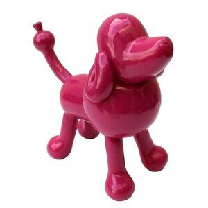 New Balloon Dog Décor Sculptures Home Décor Resin Poodle Dog Pink